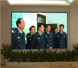 淮南交警大队室内P1.66全彩显示屏