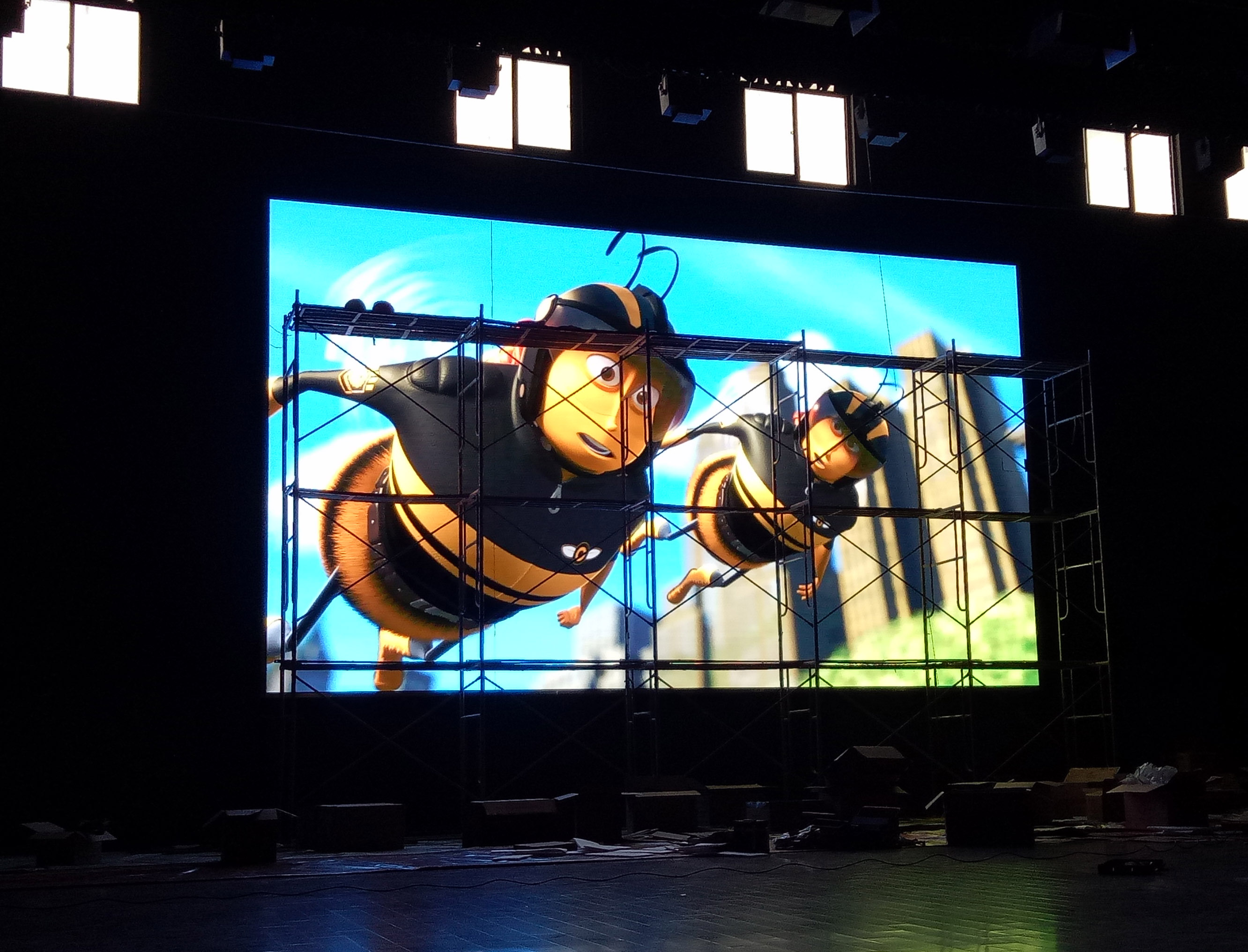 肥东圣泉中学室内P4全彩 肥东圣泉中学室内P4全彩